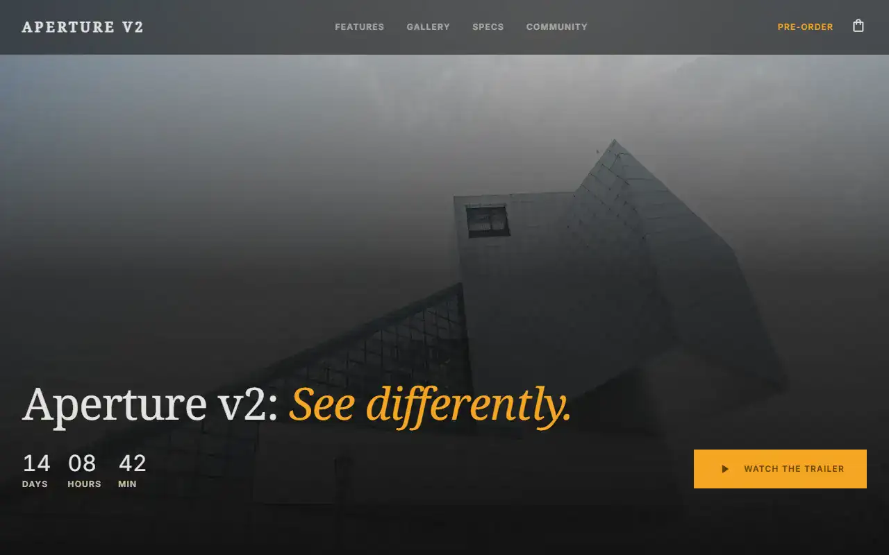 Product Launch Page — Ecommerce template
