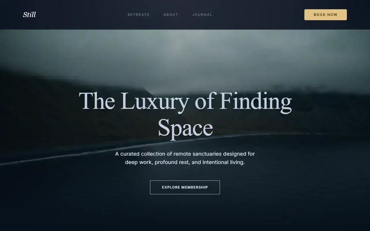 Video Background Style — Landing template