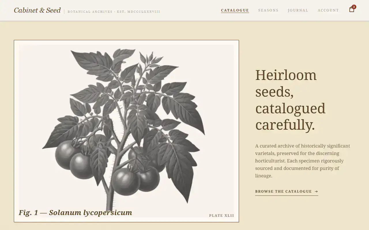Botanical Scientific — Landing template