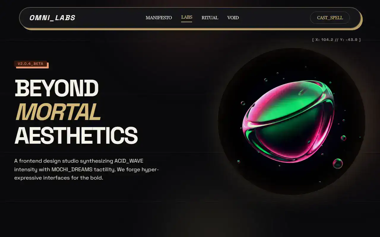 Acid Glass Studio — Marketing template
