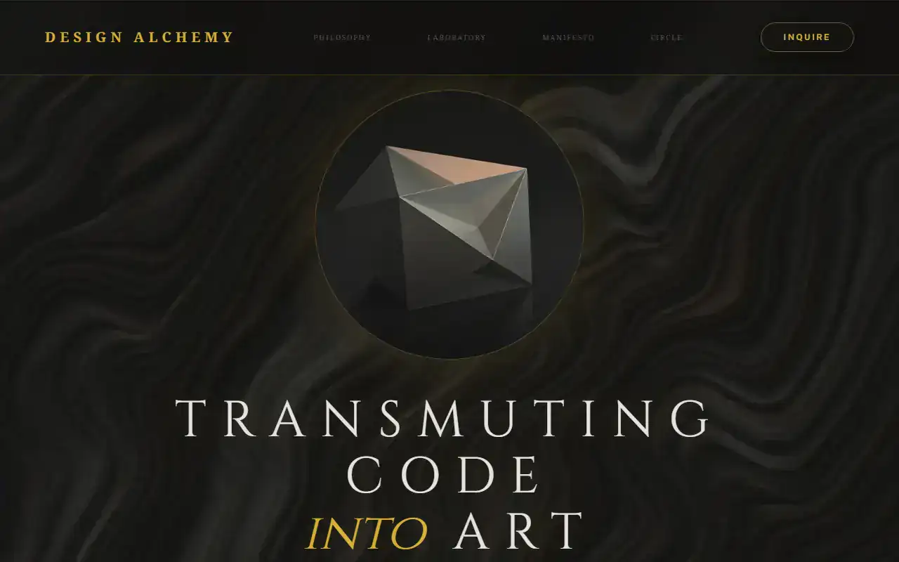 Dark Luxury Occult — Landing template