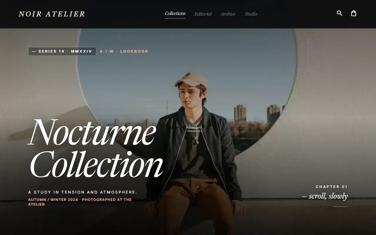Editorial Fashion Style — Blog template