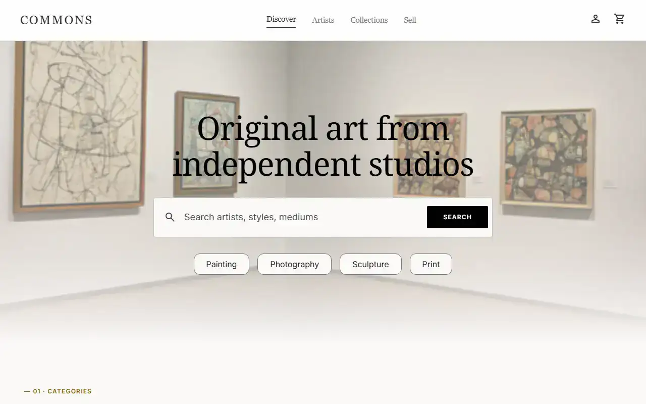 Marketplace Home — Ecommerce template