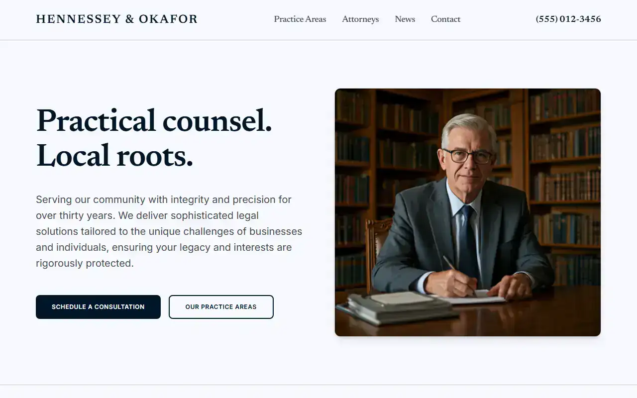 Law Firm — Marketing template