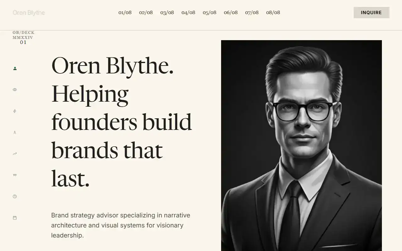 One Page Pitch — Marketing template