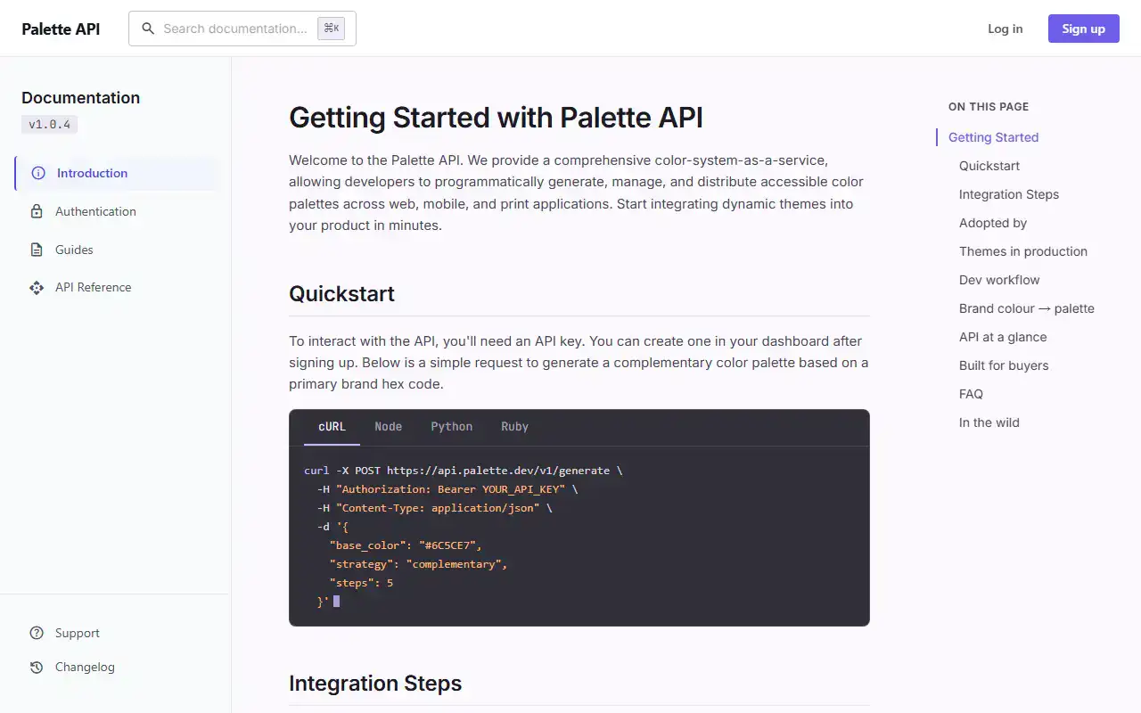 Doc Hub — Landing template