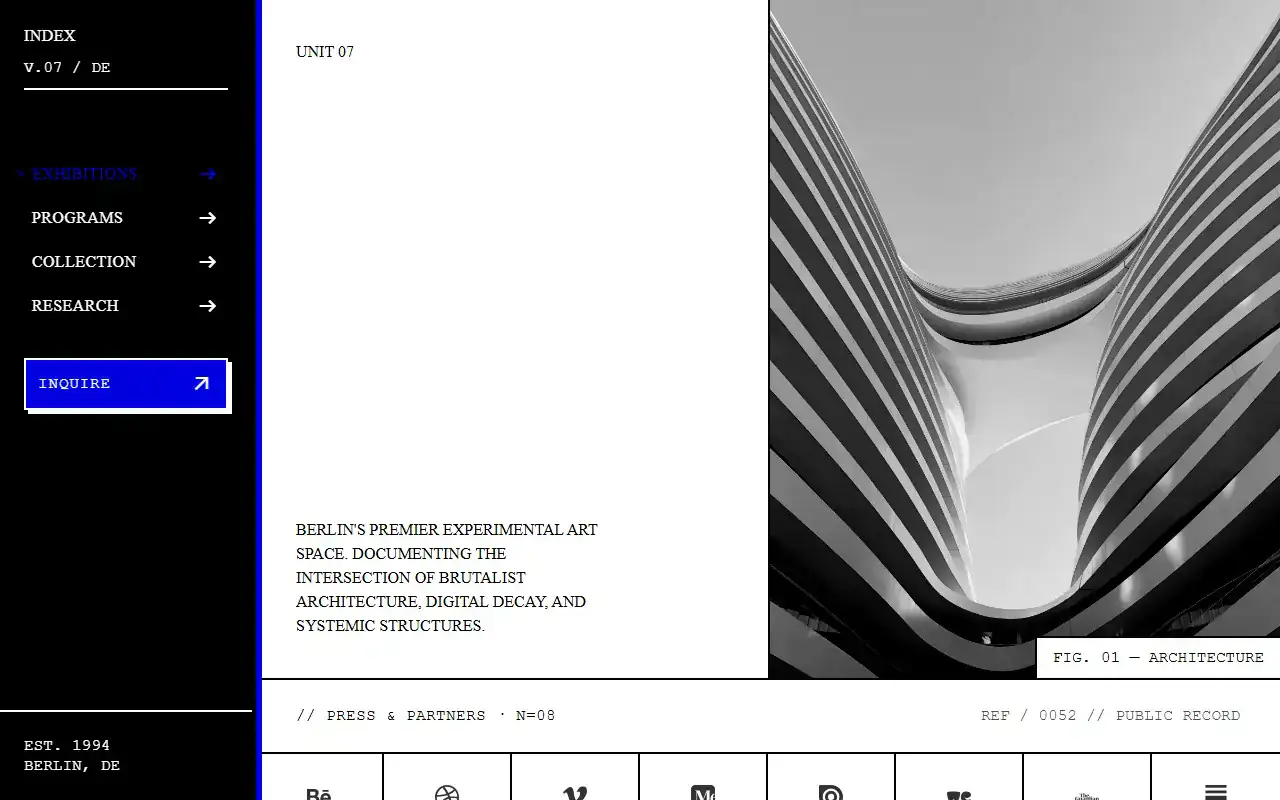 Brutalist Art Style — Landing template