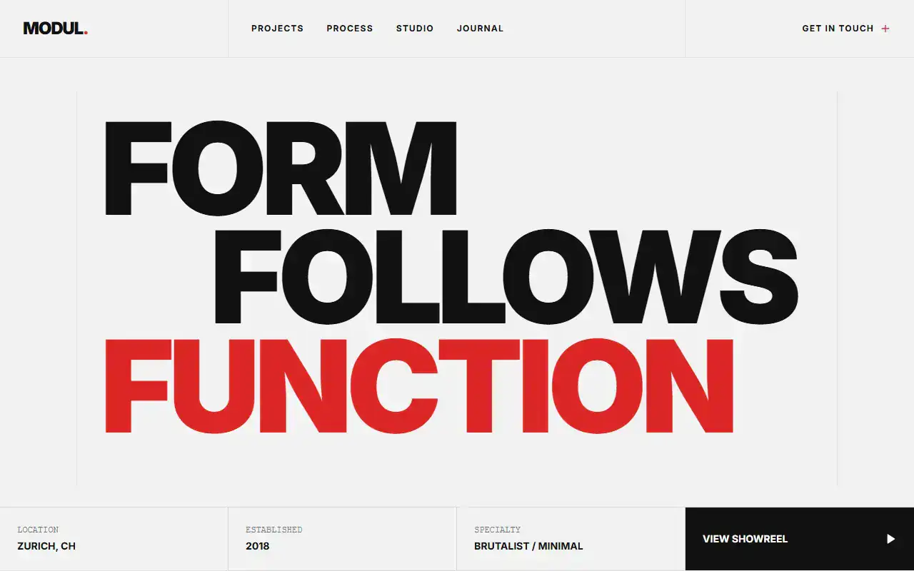 Swiss Minimalist — Landing template