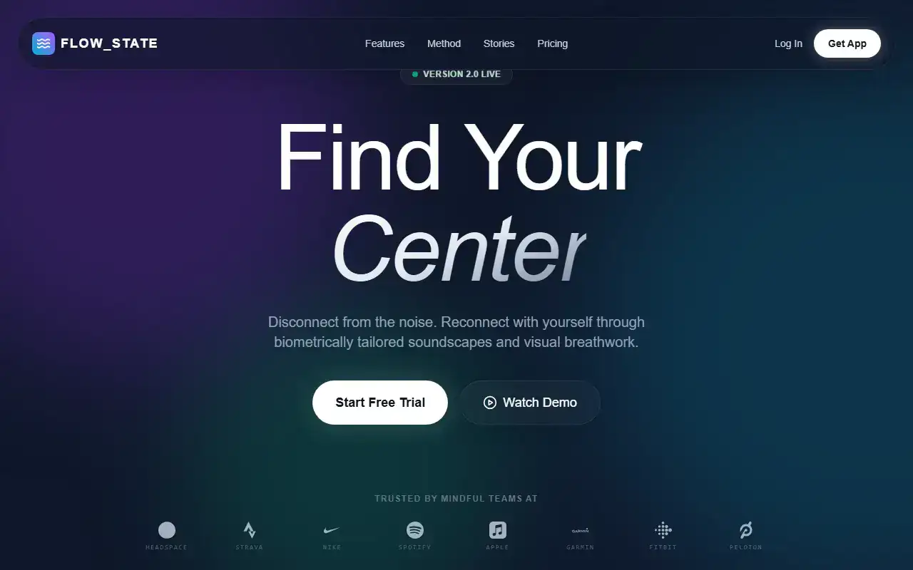 Aurora Gradients — Landing template