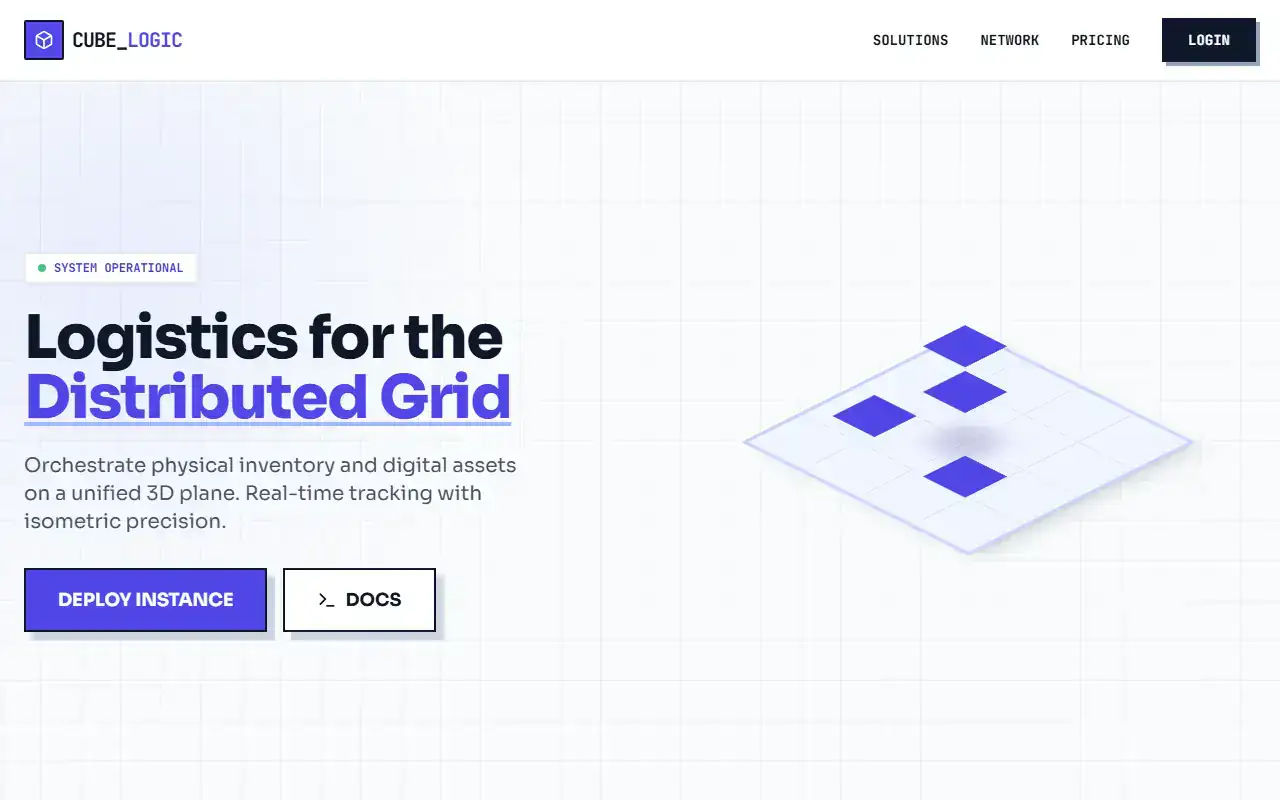 Isometric — Landing template