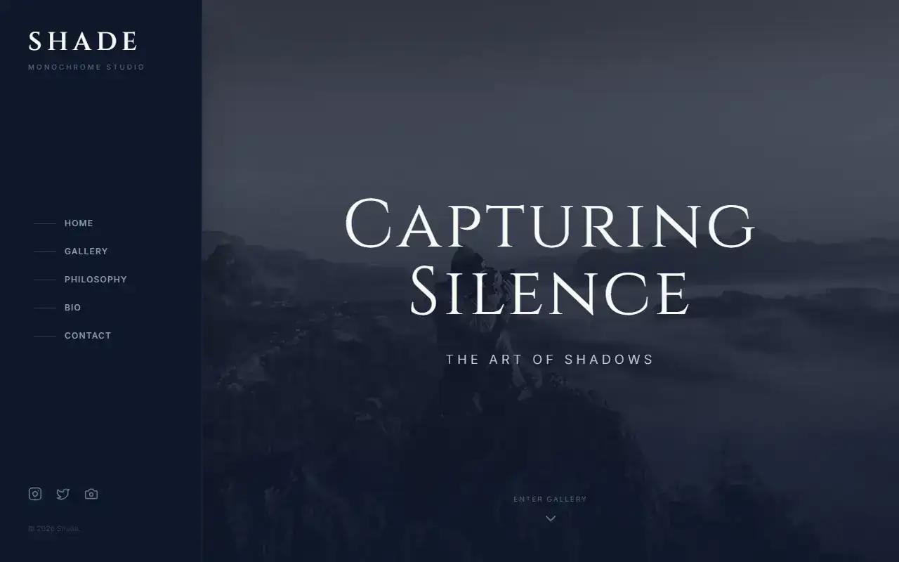 Monochrome — Landing template