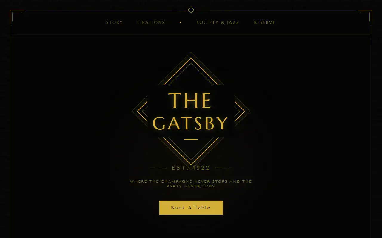 Art Deco — Landing template