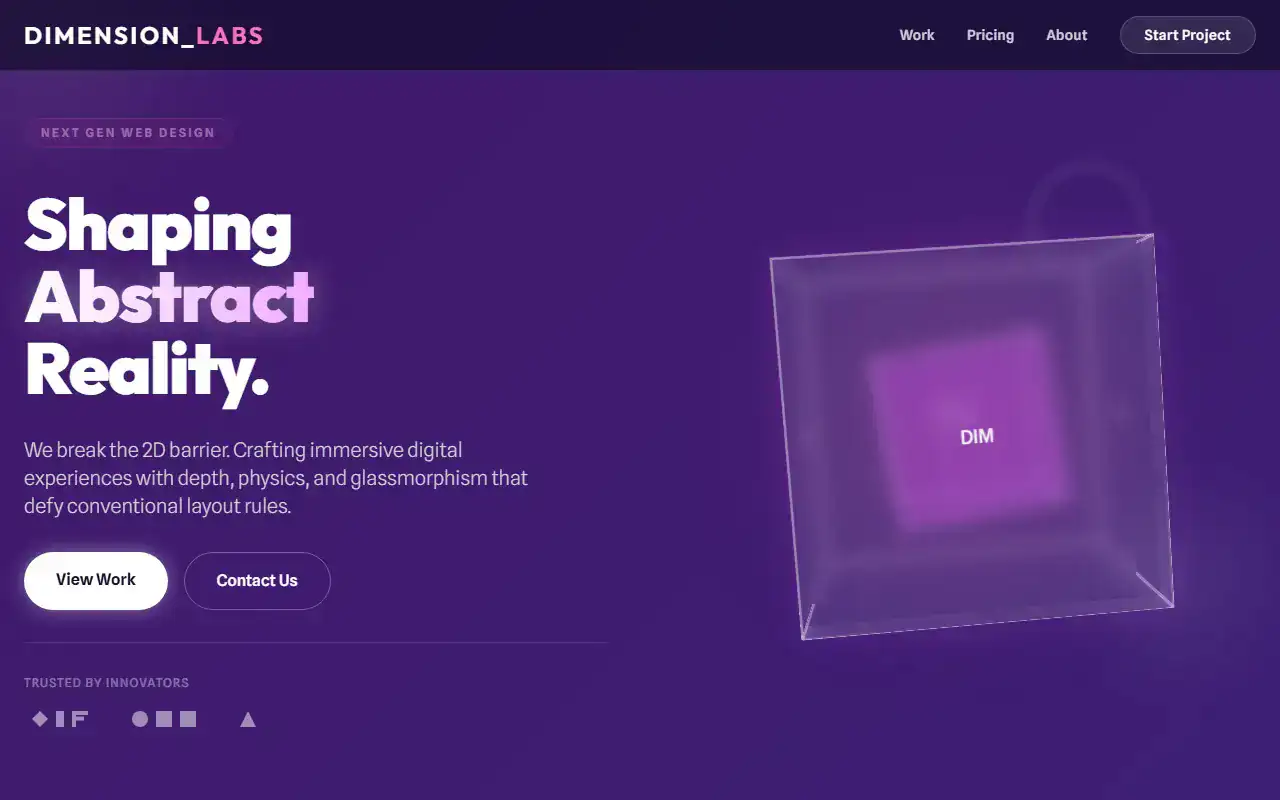 Abstract 3d — Landing template