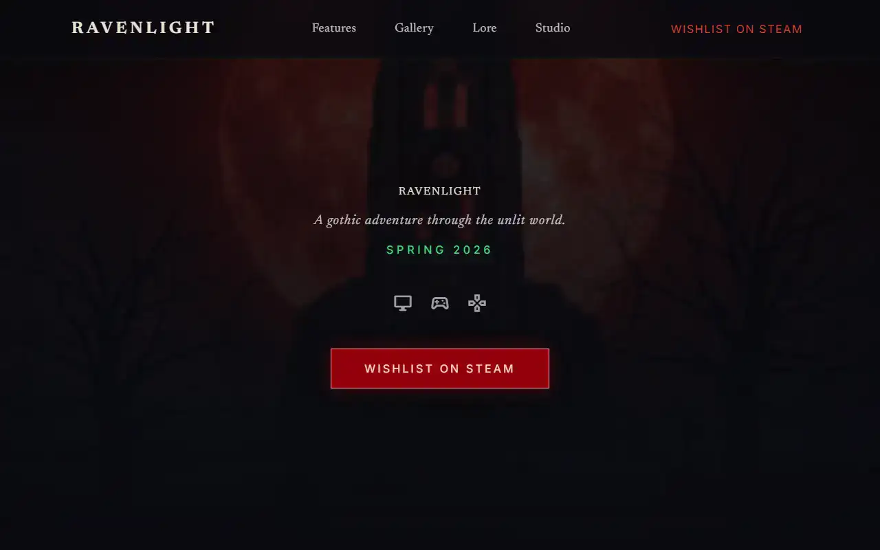 Game Studio — Marketing template