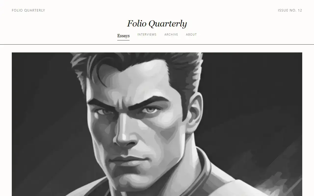 Editorial Magazine — Blog template