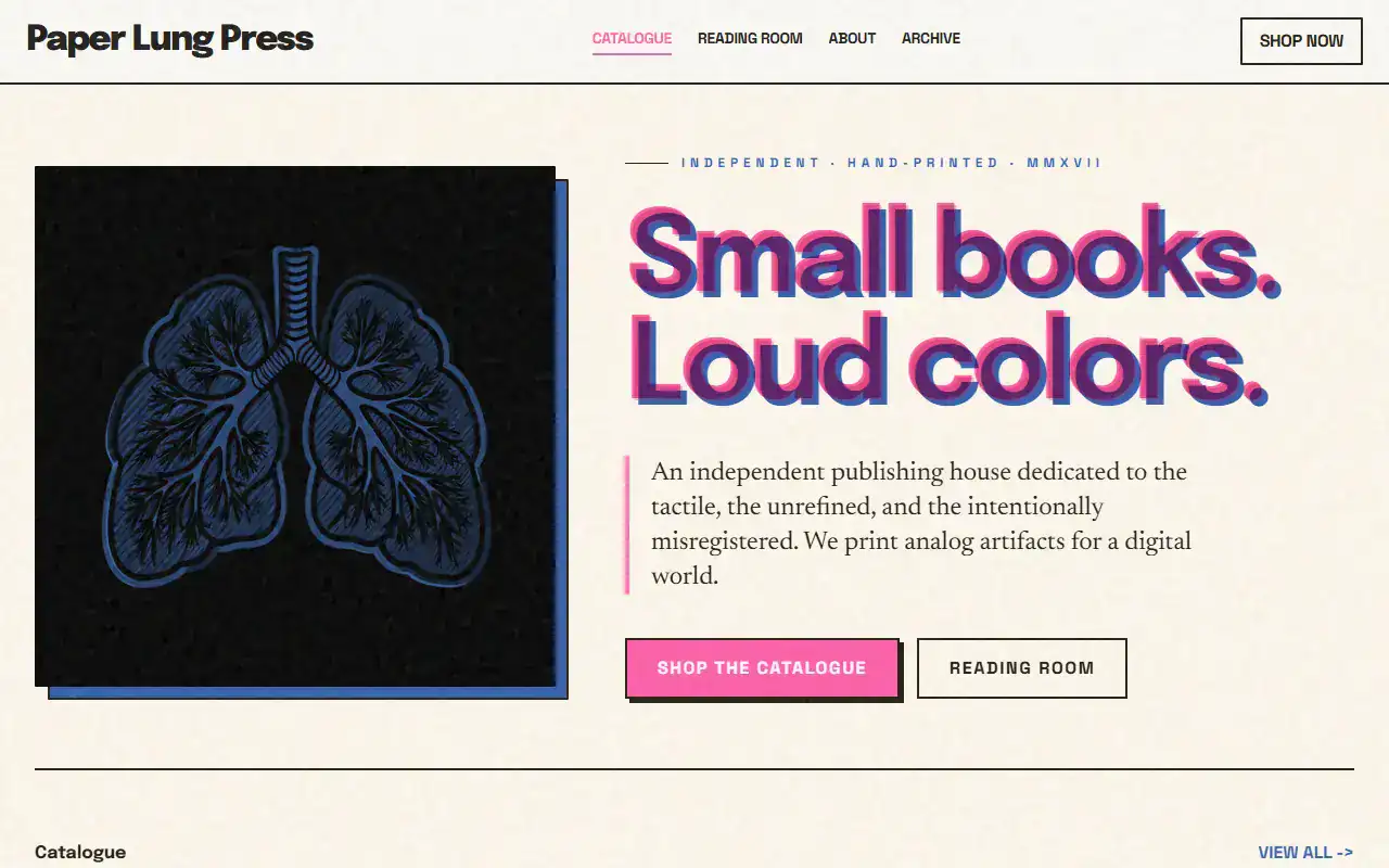 Risograph Print — Landing template