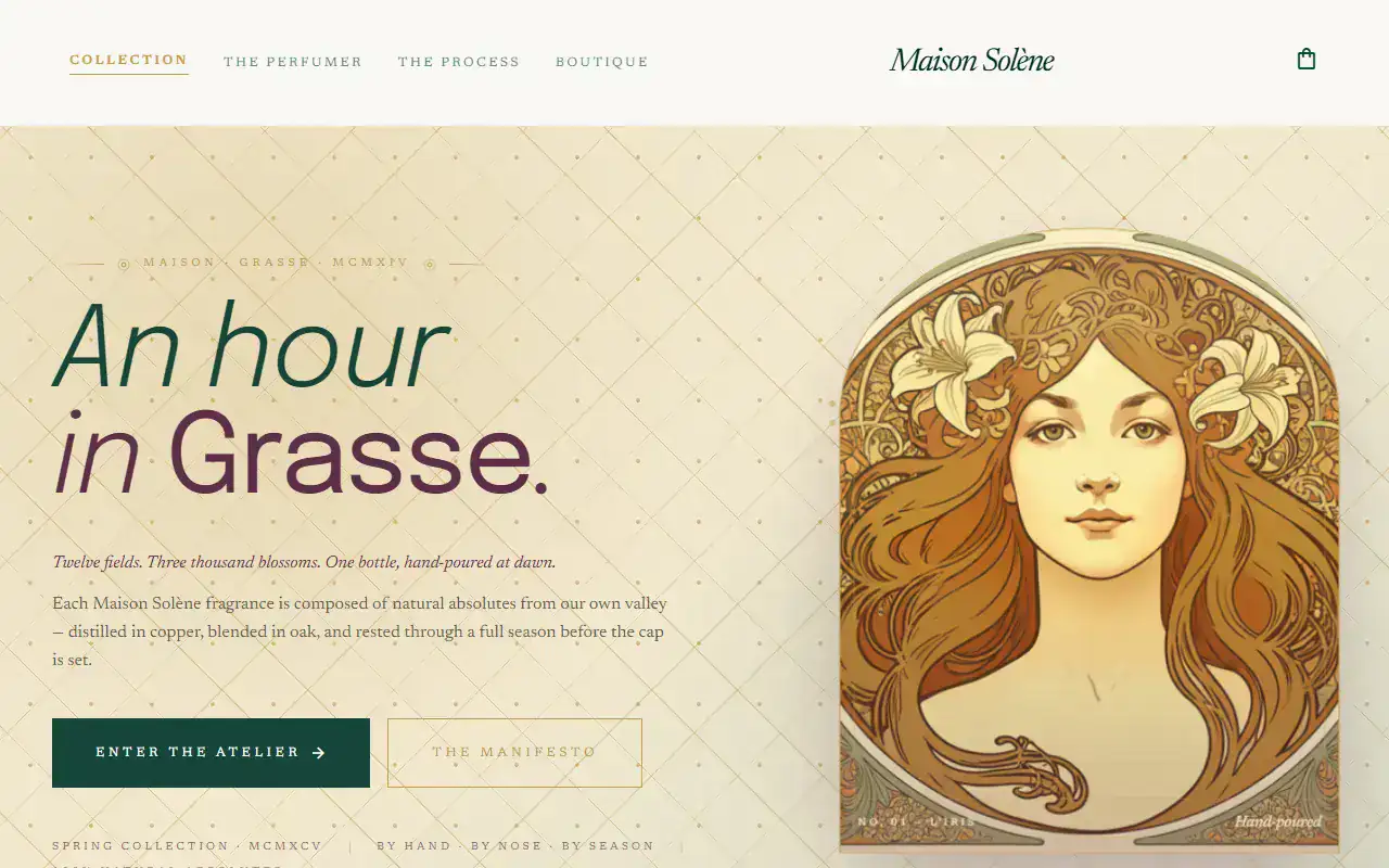 Art Noveau — Landing template