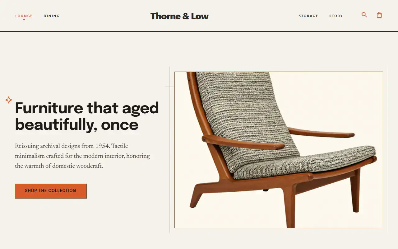 Midcentury Modern — Landing template